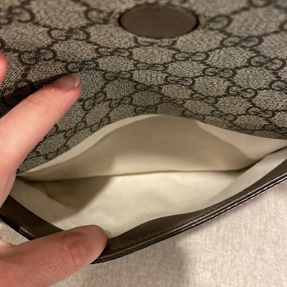 ⚡️Gucci Neo GG Supreme Crossbody Small Messenger Bag with Stripe Canvas Strap - Picture 15 of 16